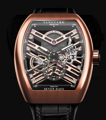 Franck Muller Vanguard Skeleton Review Replica Watch Cheap Price V 45 S6 SQT NR BR (NR) 5N